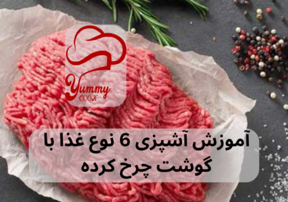 آموزش آشپزی 6 نوع غذا با گوشت چرخ کرده